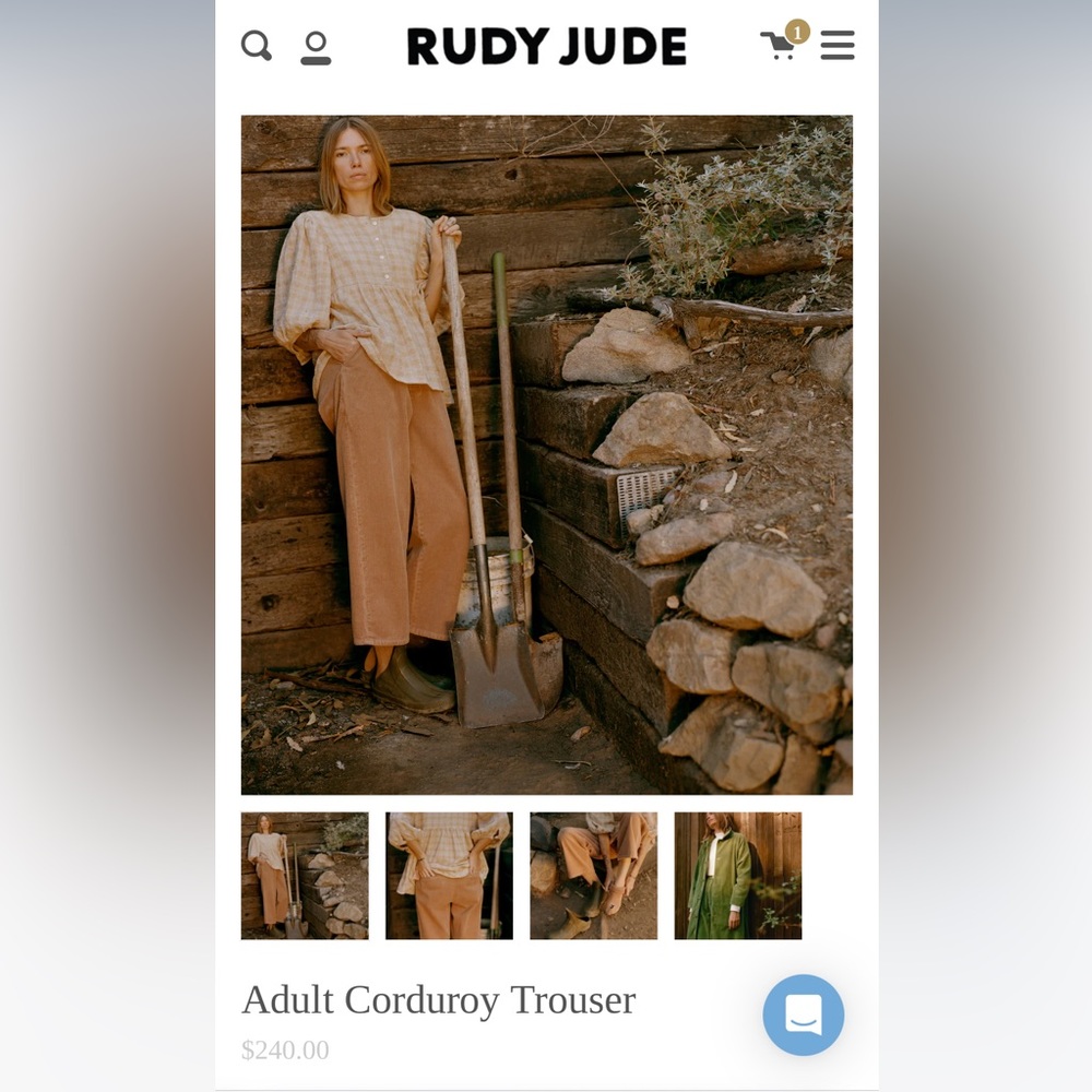 (Indigo) Rudy Jude Corduroy Trousers